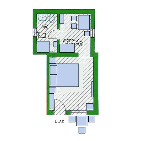 Appartement Blue Window